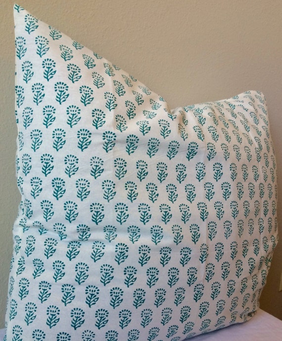 26x26 euro sham/ blue euro sham/ decorative pillows/ blue