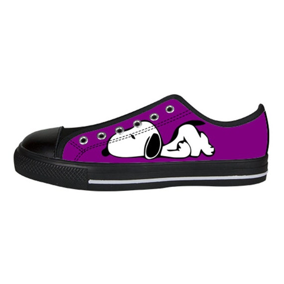 Women's Sneaker Snoopy Peanuts Purple Custom by WowAweSomeTee