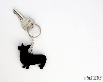 Corgi Keychain Silhouette