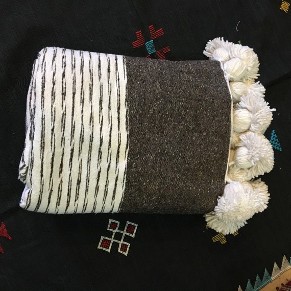 Moroccan blanket loomed by hand