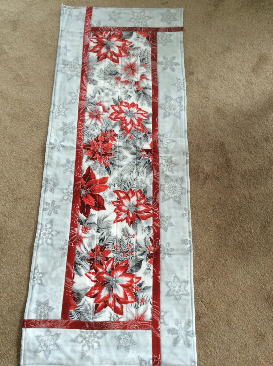 Beautiful Christmas table runner