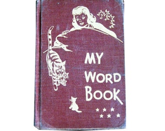 Vintage School Reader - My Word Book - Learn To Read - Vintage Reader - Early Reading
