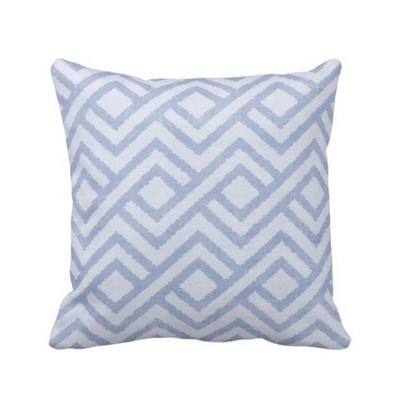 Geometric Throw Pillow Cover Chambray by PatternBehavior on Etsy