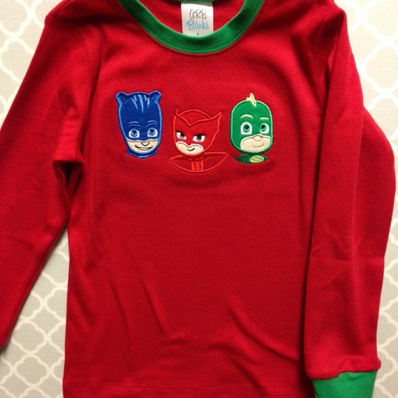 PJ Masks Pajamas by GritzandGlamour on Etsy