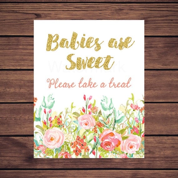 babies are sweet take a treat free printable