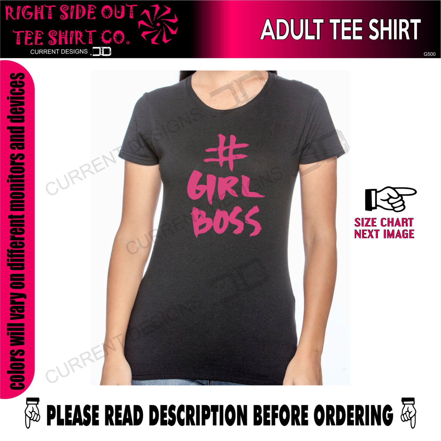 Hashtag Girl Boss T Shirt by RightSideOutShirts on Etsy