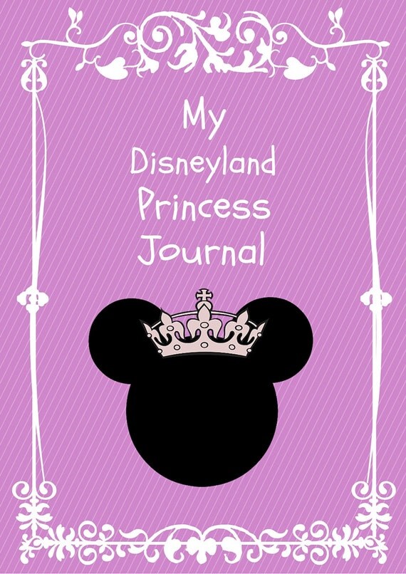 Princess Themed Child's Disneyland Journal