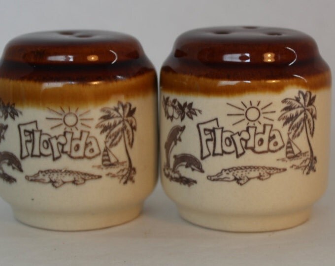 Vintage Florida Souvenir Salt and Pepper Shakers