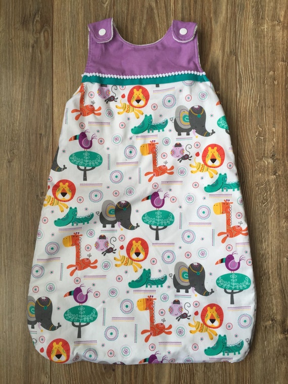 Baby Sleep Sack made with cotton and cuddle fabric. Keep baby