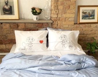 Lesbian Couple Personalized Pillowcases Mrs and Mrs gifts Lesbian wedding gift couple Lesbian Anniversary Girlfriend gift Civil Union Lgbt
