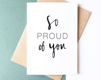 We Are So Proud Of You Quote Card. Graduate Printable