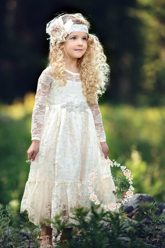Casual Country Flower Girl Dresses 2