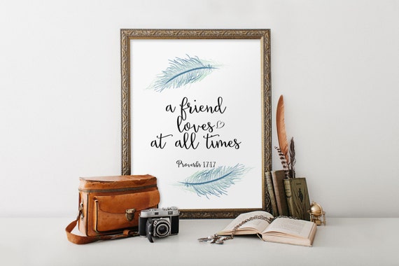 Bible verse art Scripture printable verses best friendship