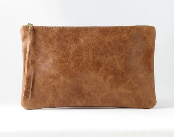 the pouch leather clutch