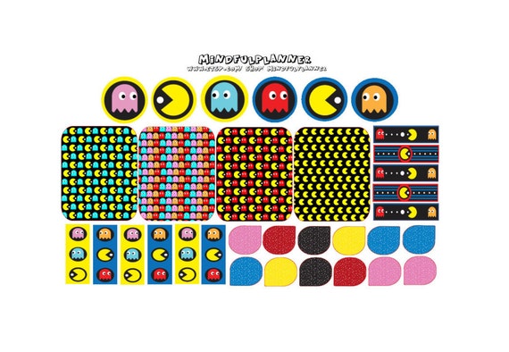 Pac Man Planner Stickers