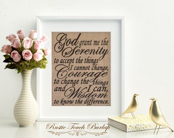 Serenity Prayer Wall Decor serenity prayer | etsy Serenity Prayer Wall Decor serenity prayer | etsy