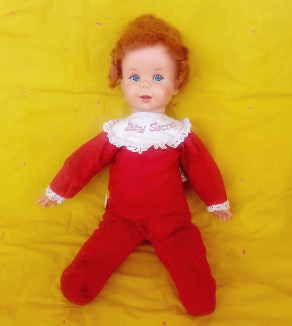 Vintage 1966 Mattel Baby Secret Doll 18 Inch Soft Body With