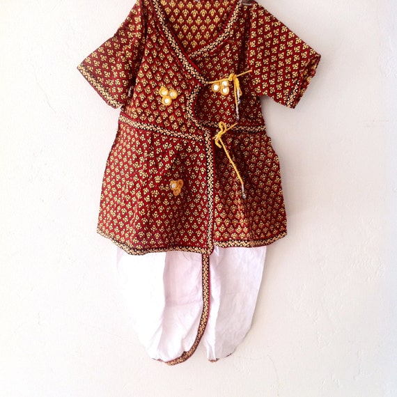 IndiaChic Girls Festive Indian Top & Pant Set by IndiBluBoutique