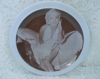Marilyn Monroe Collector Plate, Melamine Transferware, Seven Year Itch