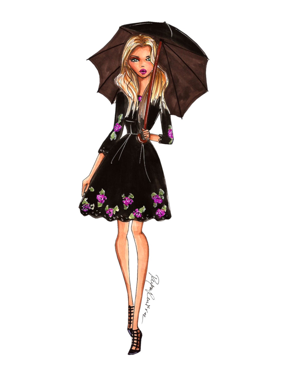 fashion illustration umbrella fashion illustration black umbrella printable fashion illustration umbrella fashion illustration black umbrella printable