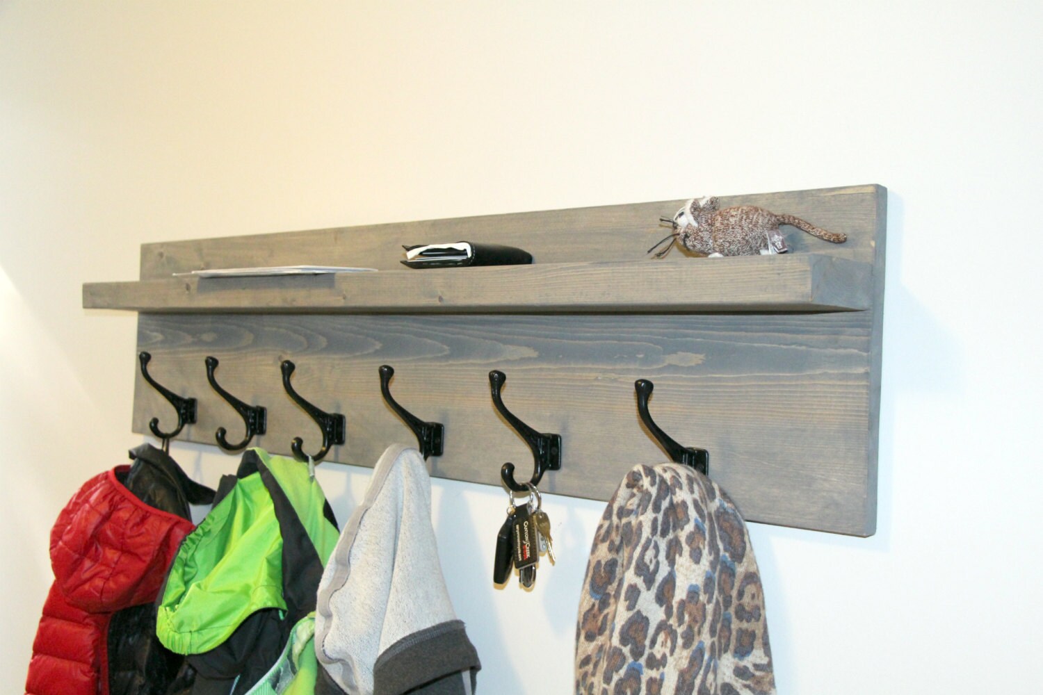 Rustic Entryway Hanger Hook Coat Rack 48 Rustic Modern