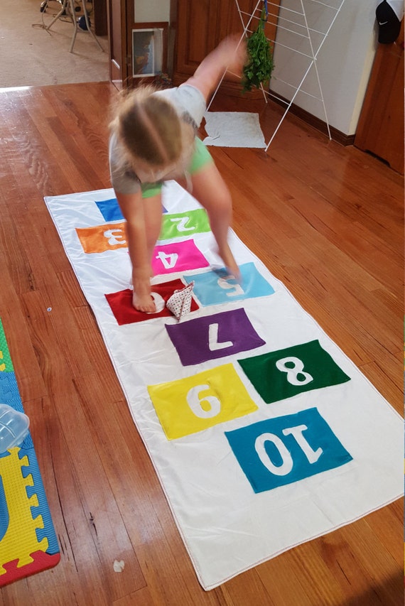 Hopscotch Mat Rug Indoor Play