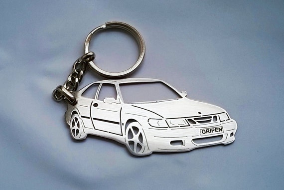 SAAB Viggen Personalized Key Chain SAAB keychain saab Saab