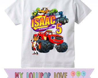 Blaze and The Monster Machines Birthday Shirt