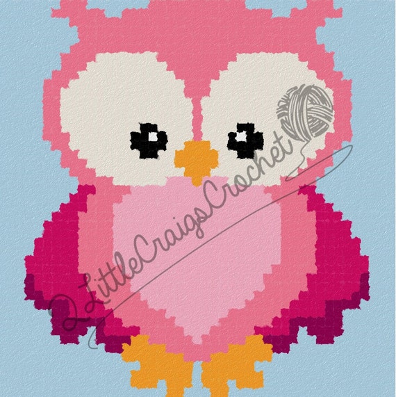 INSTANT DOWNLOAD Owl Crochet Graph by 2LittleCraigsCrochet