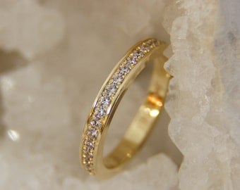 Memoryring/Alliance ring made of 585 gold with diamonds