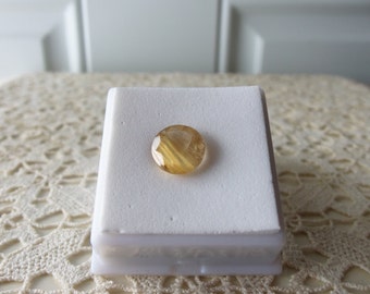 Rutilated Quartz - Faceted Gemstone, Loose Gemstone, Ring, Pendant, Wire Wrap, Jewelry Making, Investment, Collectible, Supply: LJG-321