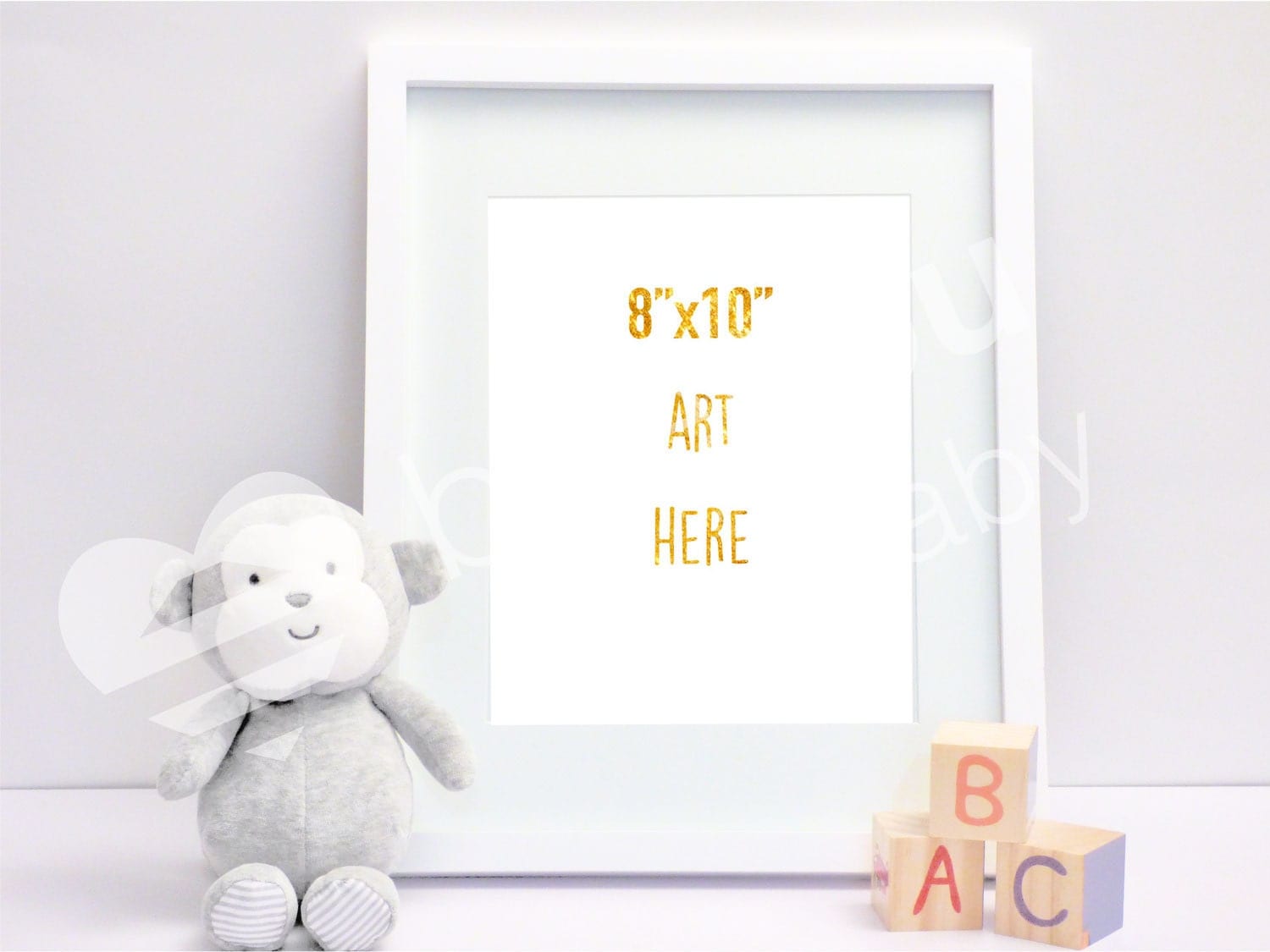 Download 8x10 frame mockup nursery mockup baby room mock up