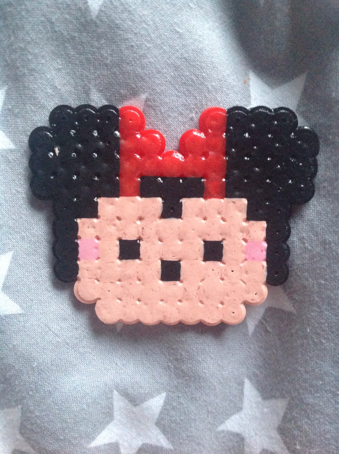 Tsum Tsum Minnie Mouse Hama Bead Perler Bead By Mayspixelstore