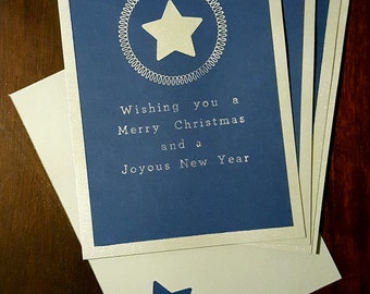 Starry night christmas cards