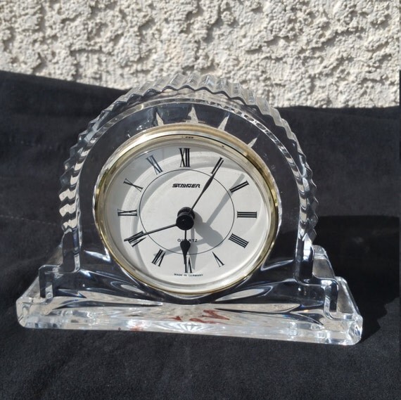Vintage staiger made in Germany crystal clock. sale Crystal
