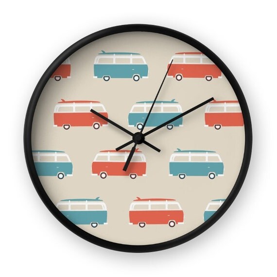 VW Clock Volkswagen Wall Clock Retro Wall Clock Retro