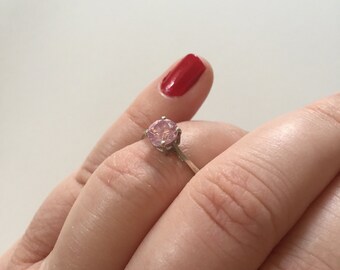 rose quartz solitaire ring rose quartz solitaire ring