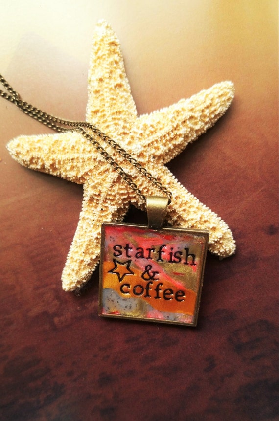 Starfish and Coffee Prince Pendant Necklace