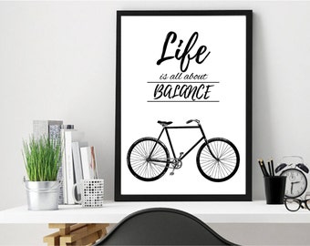 Bicycle, Bike Art, Bike Print, Bicycle Art, Cycling, Bike Accessories, Bicycle Wall Art, Cycling Art, Cycling Poster, Gifts for Cyclists
