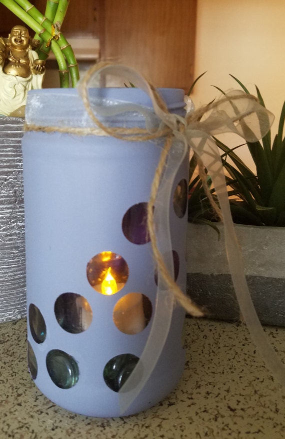 Items similar to Lavender tea light vase on Etsy