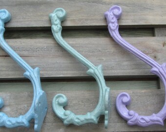 Iron Coat Hook or Wall Hook Vintage Rustic