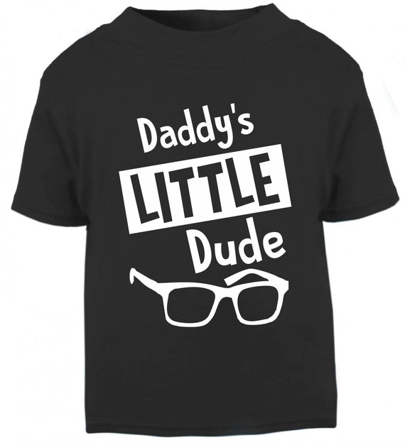 Cute Baby Boy TShirt. Daddy's Little Dude by NuttySquirrelClothes