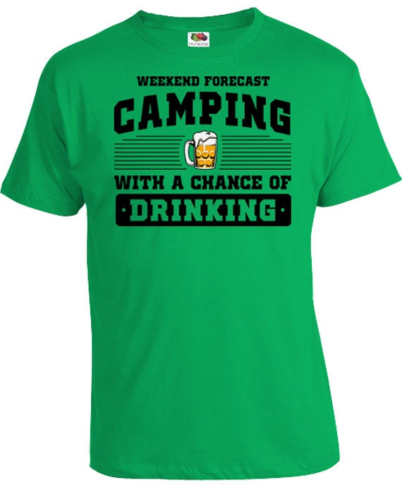 camping drinking shirts