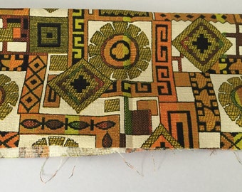 House N Home Fabrics & Draperies Barkcloth Fabric Geometric Design