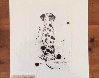 Missing you already - Dalmatian Print, Dalmatian Art, Dalmatian Drawing, Dalmatian Gift, Gift for dog lovers, Dog Gift, Dog Illustration