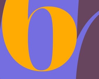 No. 6 Numerical Poster