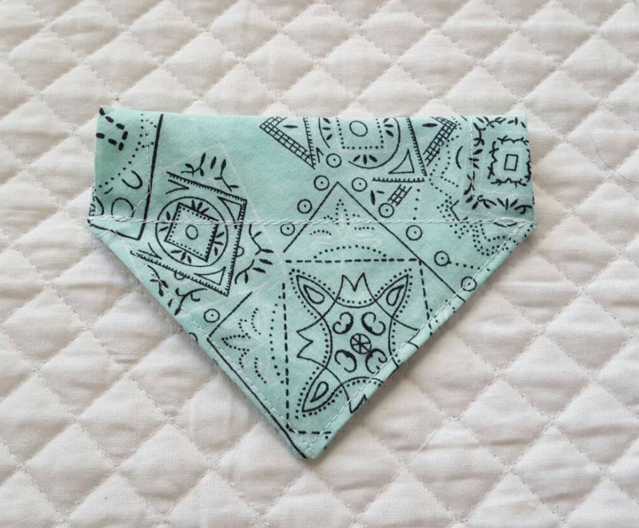 Dog Bandana Green Bandana Print Dog Pets Pet by RedbirdOriginals