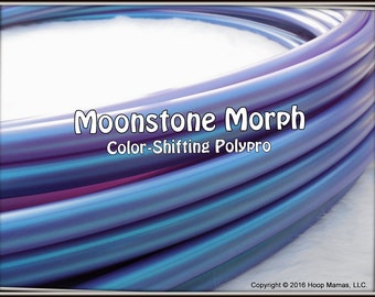 NeW! 'MOONSTONE MORPH' Color-Shifting Polypro! 3/4" & 5/8" OD Hoop Or Minis Set! Free Sanding Option.
