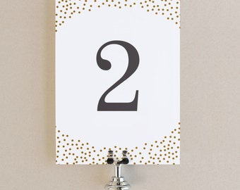 table numbers template diy printable instant download