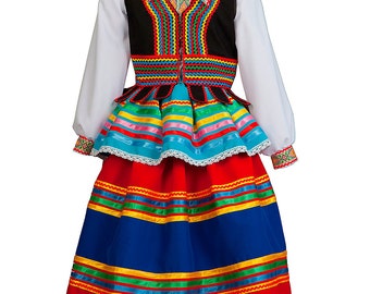 POLISH dress national Poland costume Polish folk dress ethnic outfit traditional dresses slavic attire folk dance costume country costumes
